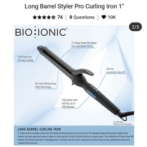 BIO IONIC 1" Long Barrel Styler